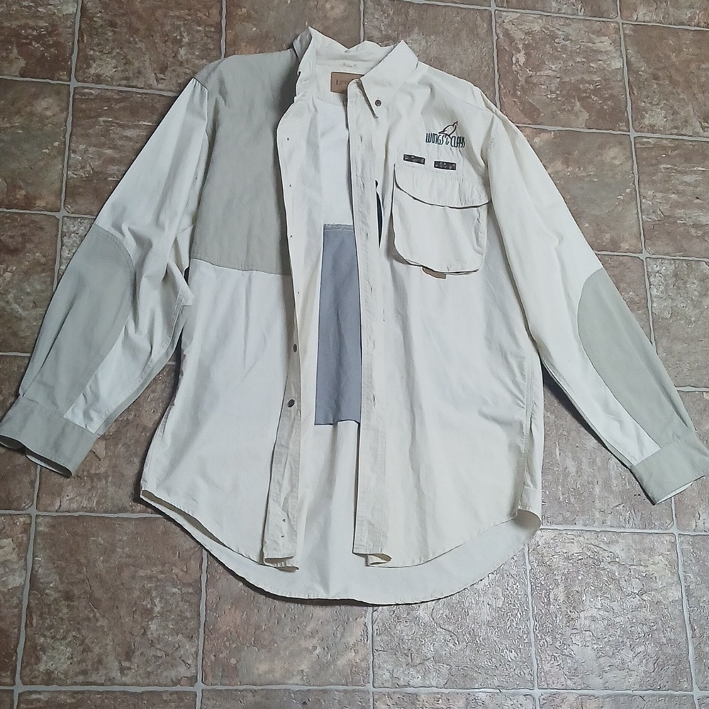 EUC Lewis Creek game field shacket wings & Clays button shirt size XL